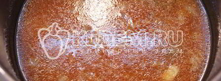 жаркое с грибами в томатном соусе из протертых помидоров. Шаг 7