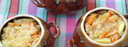 жаркое с картошкой и свининой в горшочках. Шаг 4