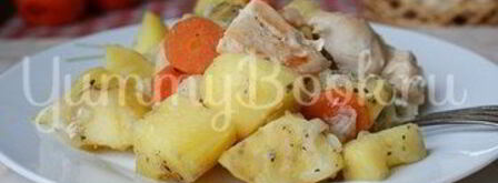 жаркое с курицей в мультиварке. Шаг 6