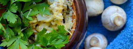 жаркое с шампиньонами в горшочке. Шаг 5