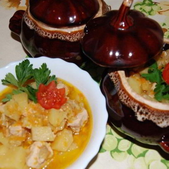 Рецепт жаркое в горшочке с картофелем