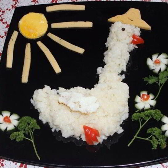 Рецепт детская каша гусь на поляне