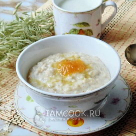 Рецепт геркулесовая каша с молоком
