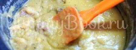 гороховая каша со свининой в мультиварке. Шаг 4