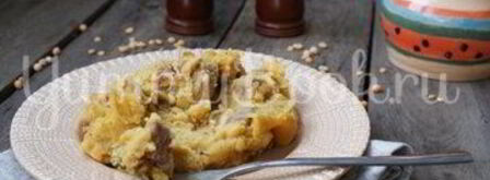 гороховая каша со свининой в мультиварке. Шаг 5