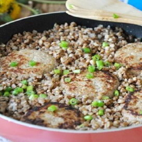 Рецепт гречка на сковороде