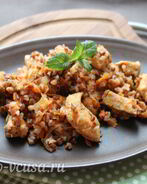 Гречка по-купечески с курицей