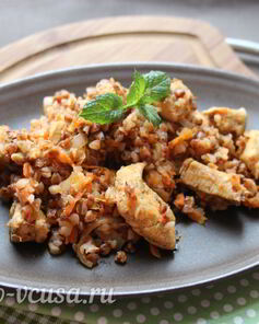 Гречка по-купечески с курицей
