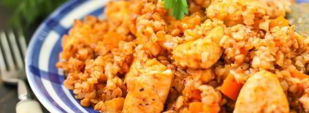 гречка по-купечески в мультиварке с курицей. Шаг 9