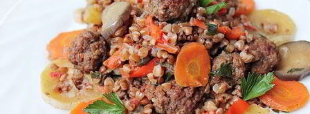 гречка с фаршем и овощами. Шаг 11