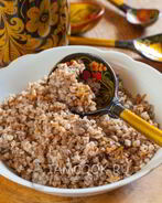 Гречка с фаршем на сковороде