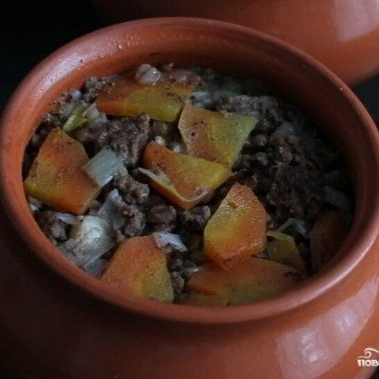 Рецепт гречка с фаршем в горшочках