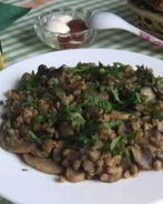 Гречка с грибами и луком