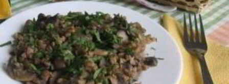 гречка с грибами и луком. Шаг 7