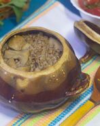 Гречка с грибами в горшочке