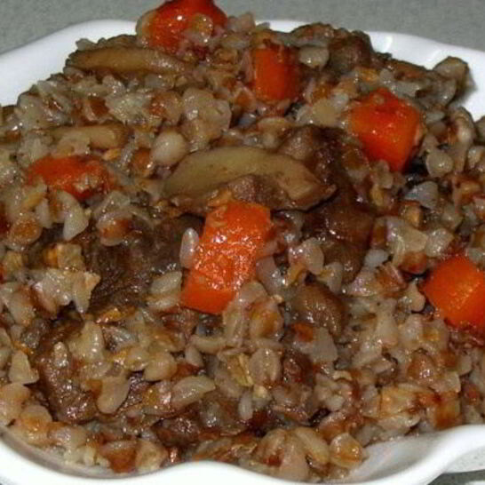 Рецепт гречка с грибами