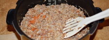 гречка с индейкой в мультиварке. Шаг 9