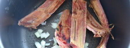 гречка с копчеными ребрышками. Шаг 4