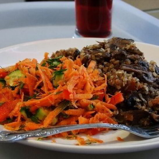 Рецепт гречка с лисичками в казане