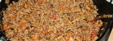 гречка с мясным фаршем и овощами. Шаг 8