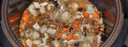 гречка с мясом и грибами в мультиварке. Шаг 4