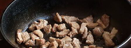 гречка с мясом на сковороде. Шаг 5