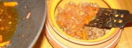 гречка с мясом в горшочке. Шаг 7