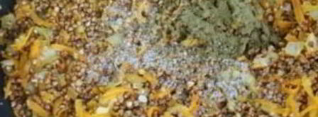 гречка с овощами и чесноком. Шаг 5