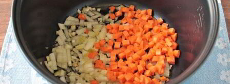 гречка с овощами в мультиварке. Шаг 4