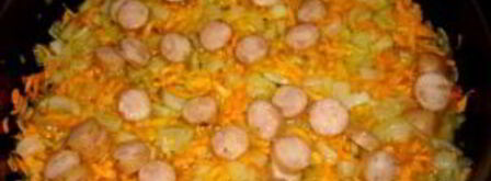 гречка с сосисками. Шаг 3