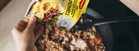 гречка с соусом болоньезе. Шаг 4