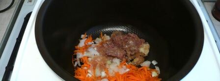 гречка с тушенкой в мультиварке. Шаг 5