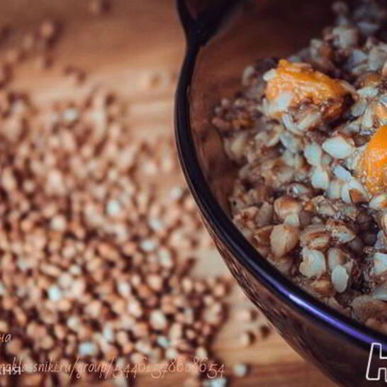 Рецепт гречка с тыквой и печенью