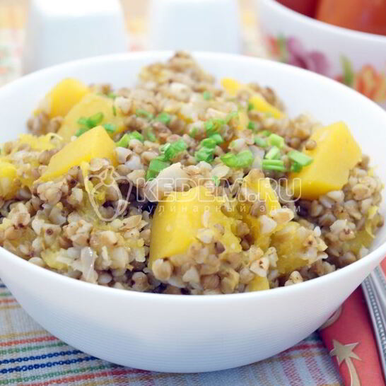 Рецепт гречка с тыквой