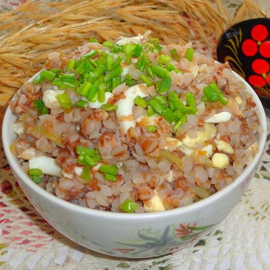 Рецепт гречка с яйцом