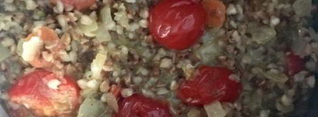 гречка в сливочно-имбирном соусе с мясом на гриле. Шаг 10