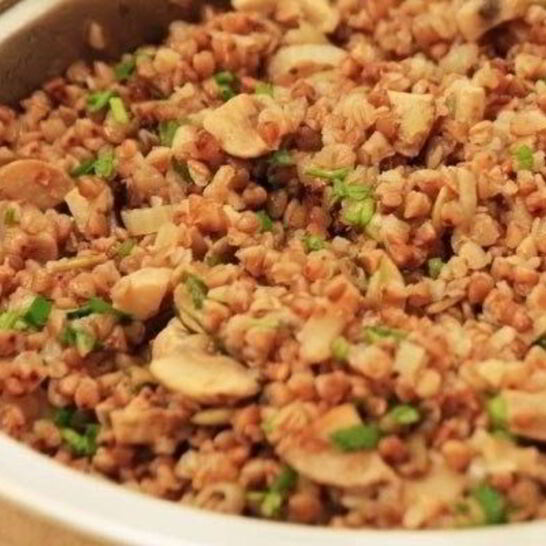 Рецепт гречка, запеченная с грибами