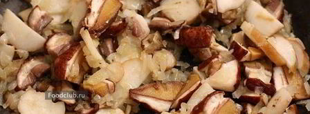 гречневая каша с белыми грибами. Шаг 6