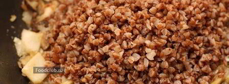 гречневая каша с белыми грибами. Шаг 7