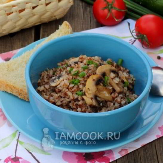 Рецепт гречневая каша с грибами