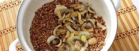 гречневая каша с грибами. Шаг 7