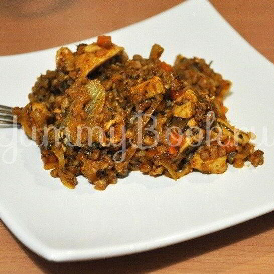 Рецепт гречневая каша с курицей