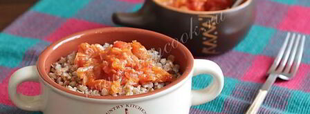 гречневая каша с луком и помидорами. Шаг 9