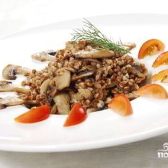 Рецепт гречневая каша с шампиньонами