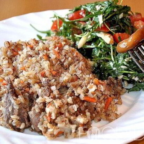 Рецепт гречневая каша с тушенкой