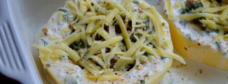 грибная каша в кабачке. Шаг 7