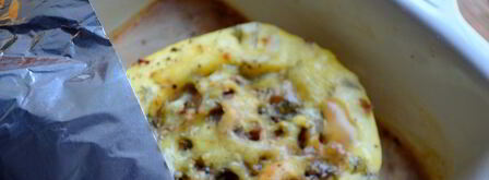 грибная каша в кабачке. Шаг 8