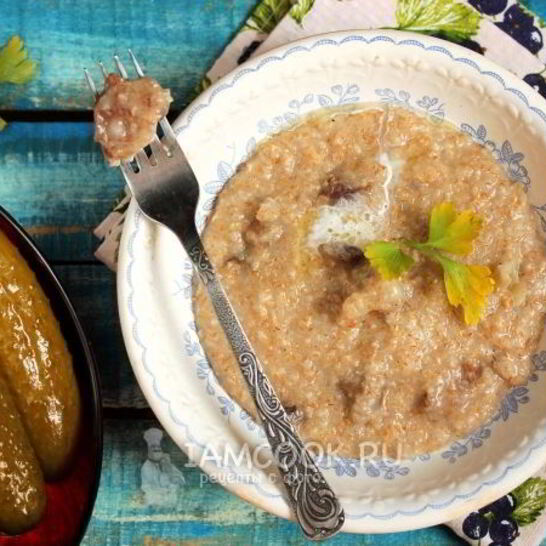Рецепт каша с мясом в мультиварке