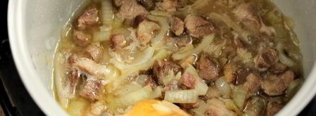 каша с мясом в мультиварке. Шаг 6