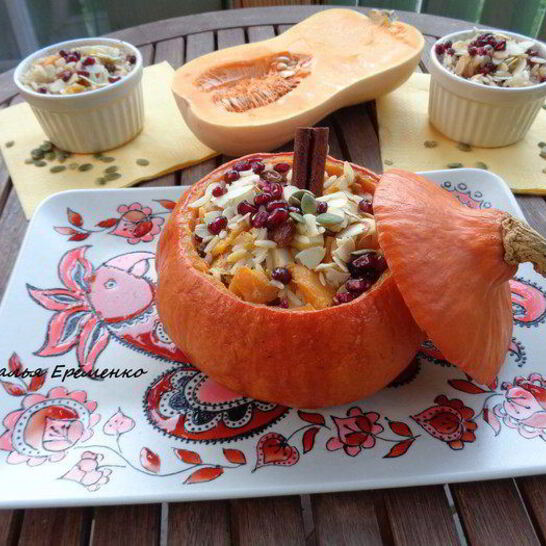 Рецепт каша в тыковке веселый хэллоуин